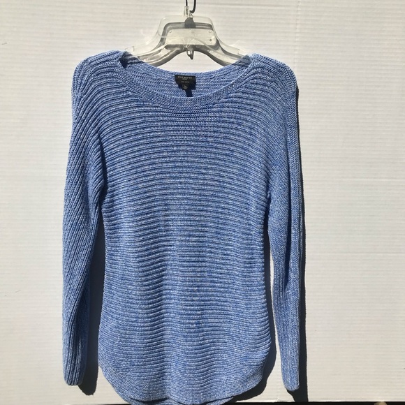 Talbots Tops - Talbots Blue 100% Pima Cotton Sweater Size Small